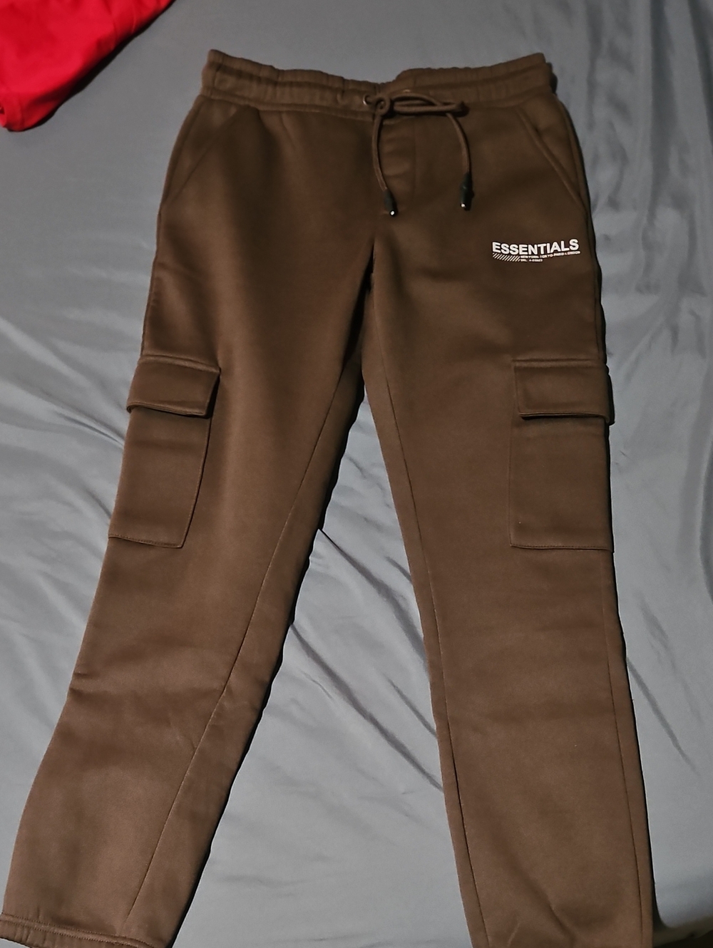 ESSENTIALS Brown Men's Cargo Joggers